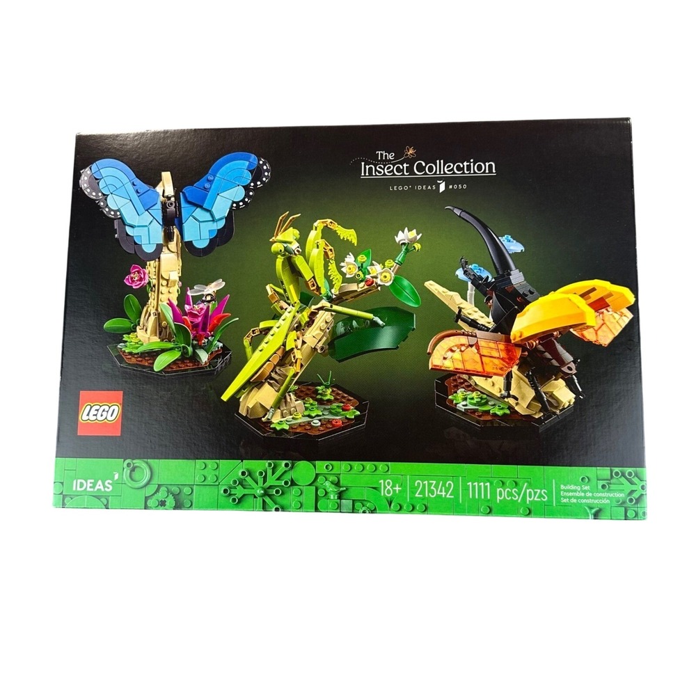 LEGO IDEAS 21342 The Insect‎ Collection 18+ Set 1111 PCS Butterfly Mantis Beetle